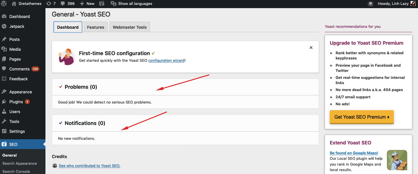 一般設置 Yoast SEO