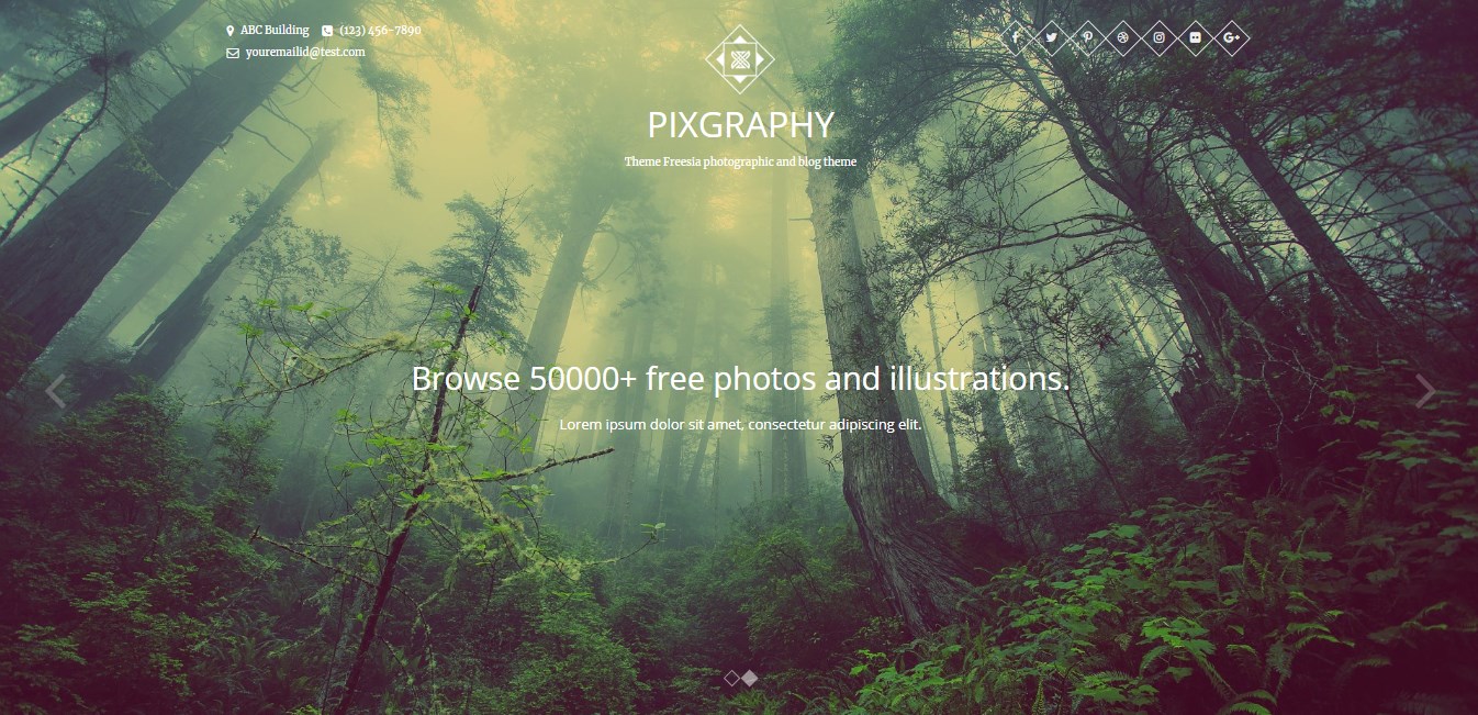 Pixgraphy - 为摄影师精心设计的主题