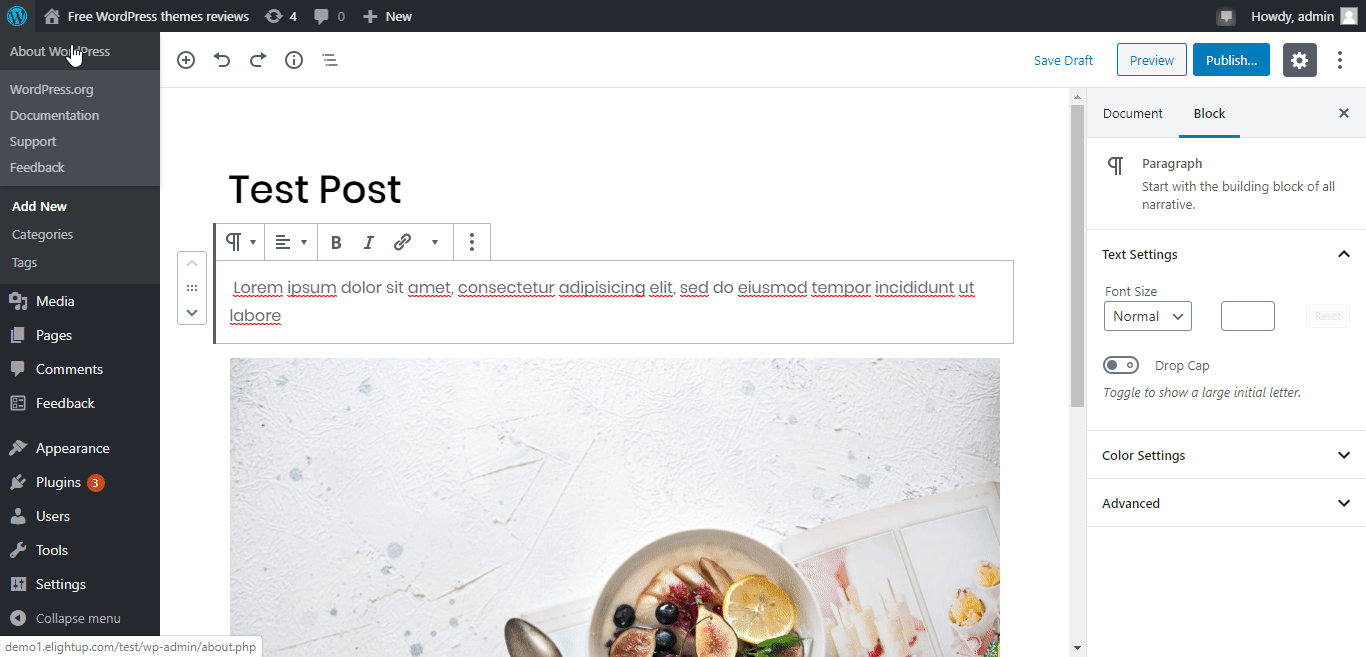 carregue e selecione uma imagem