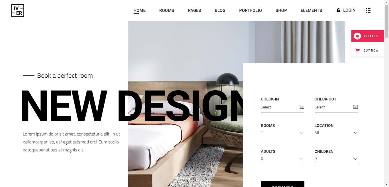 Iver - tema de stil modern despre hotel