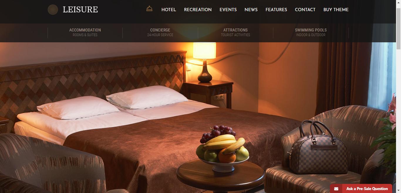 Hotel Leisure - Site-ul hotelului