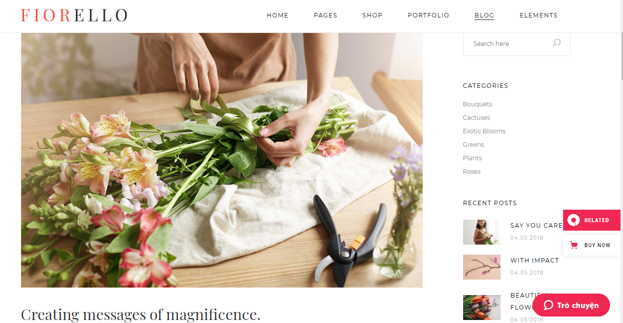 Fiorello - 设计优雅迷人的 WordPress 主题