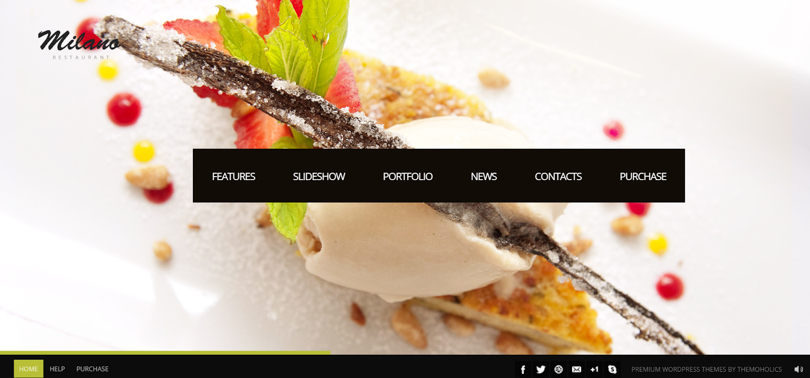 Milano - Thema für Restaurant mit minimalistischem Stil