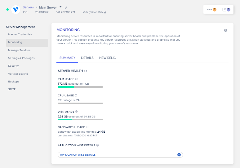 as principais características da plataforma Cloudways.