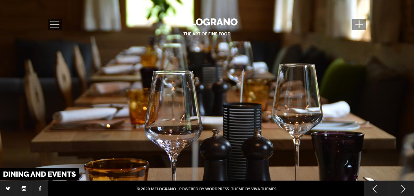 Melograno Lite 레스토랑 테마