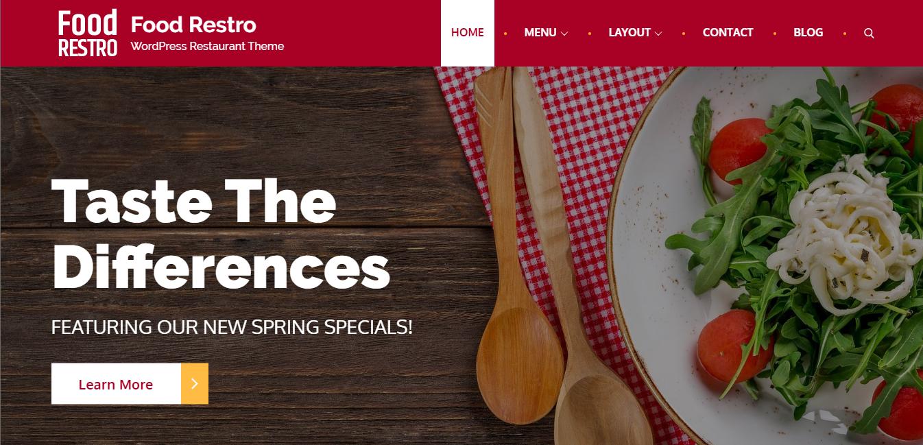 Food Restro - 음식 웹사이트