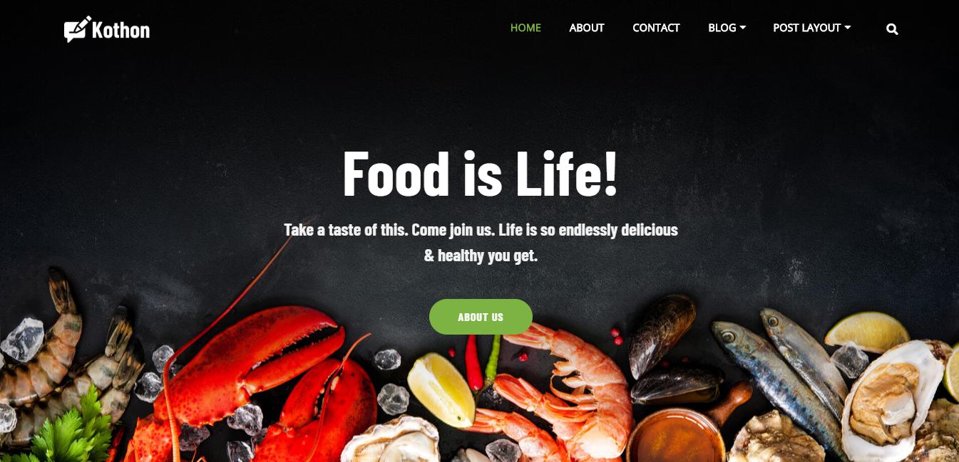 KhaddoKothon - 레스토랑 테마