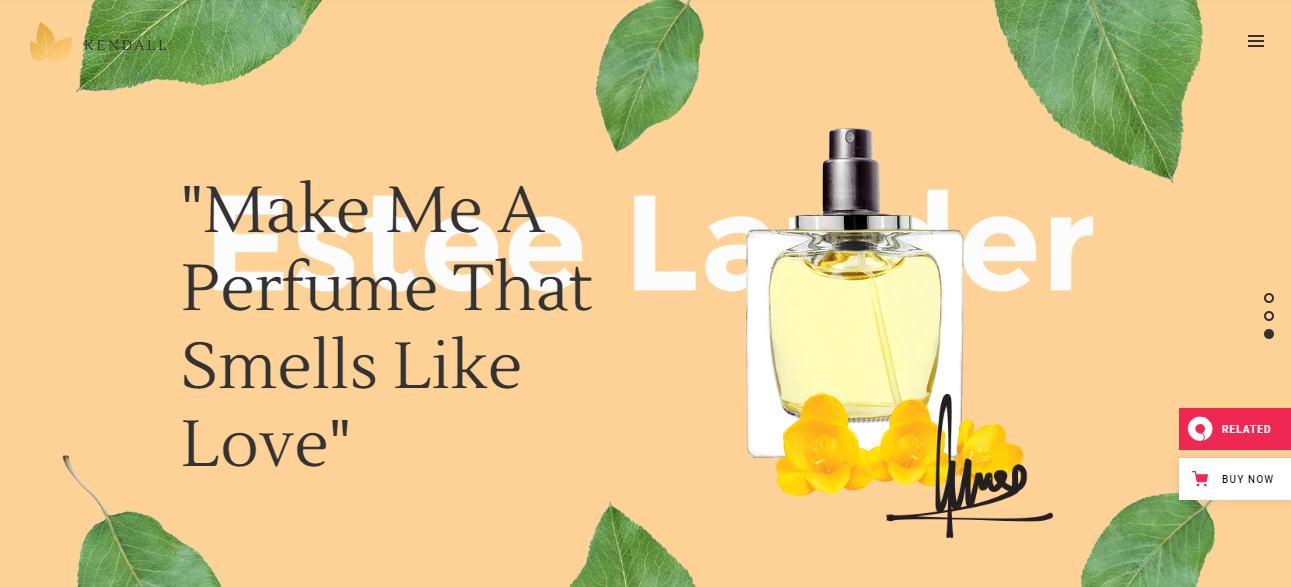 Kendall هو أحد ثيمات WordPress للمكياج المصممة