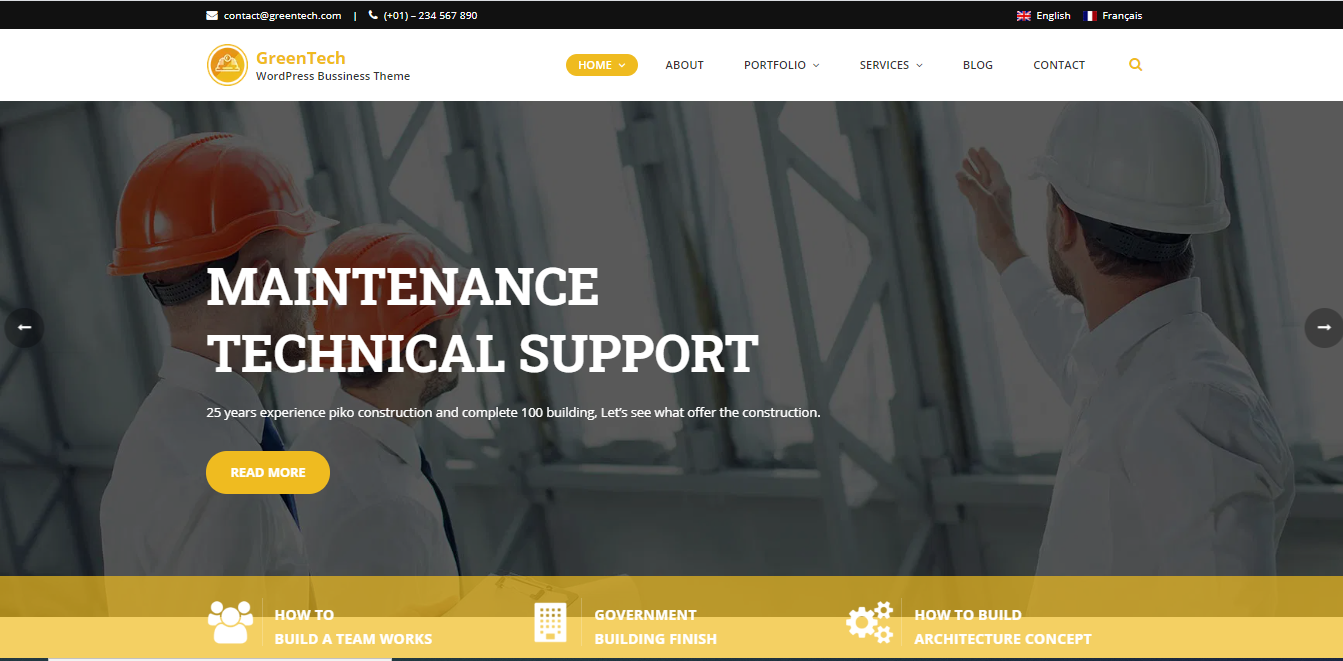 GreenTechは最高のWordPress構築テーマの1つです