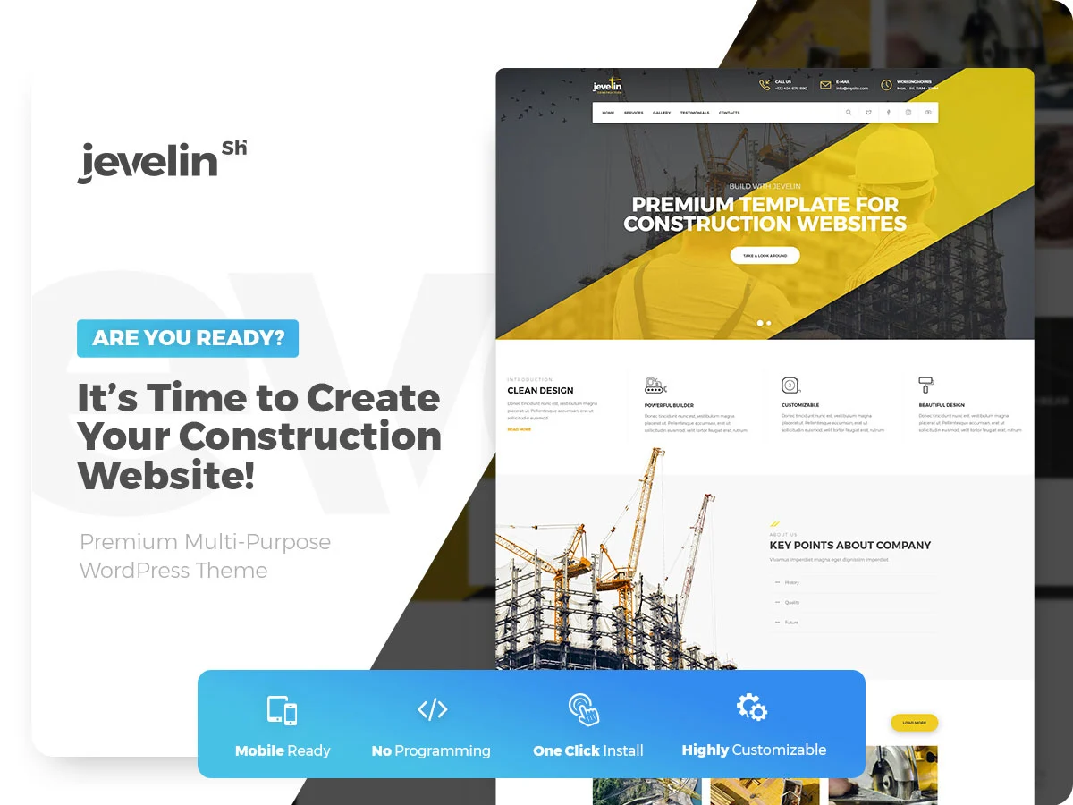 Jevelinは最高のWordPress構築テーマの1つです