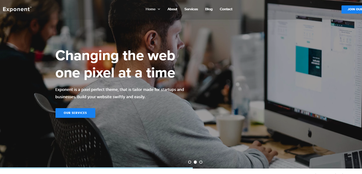 Tema exponente con diseño empresarial profesional de alta calidad.