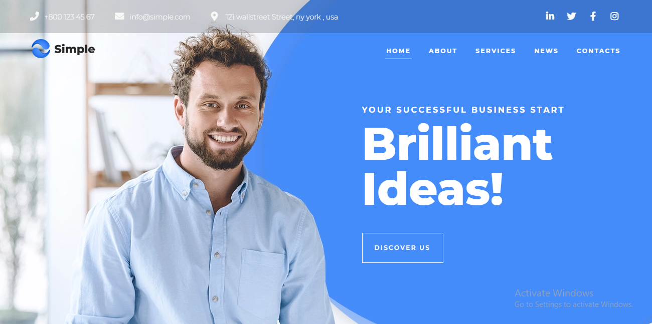 Monstroid 2 es un tema empresarial moderno