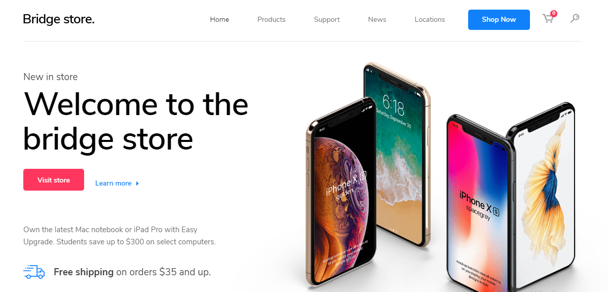 Bridge es un tema empresarial fácil de usar