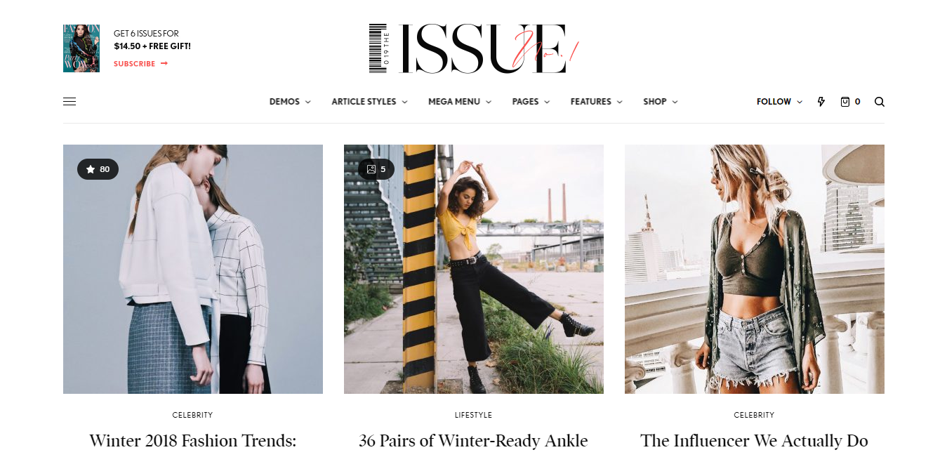 The Issue es un tema versátil de WordPress para revistas