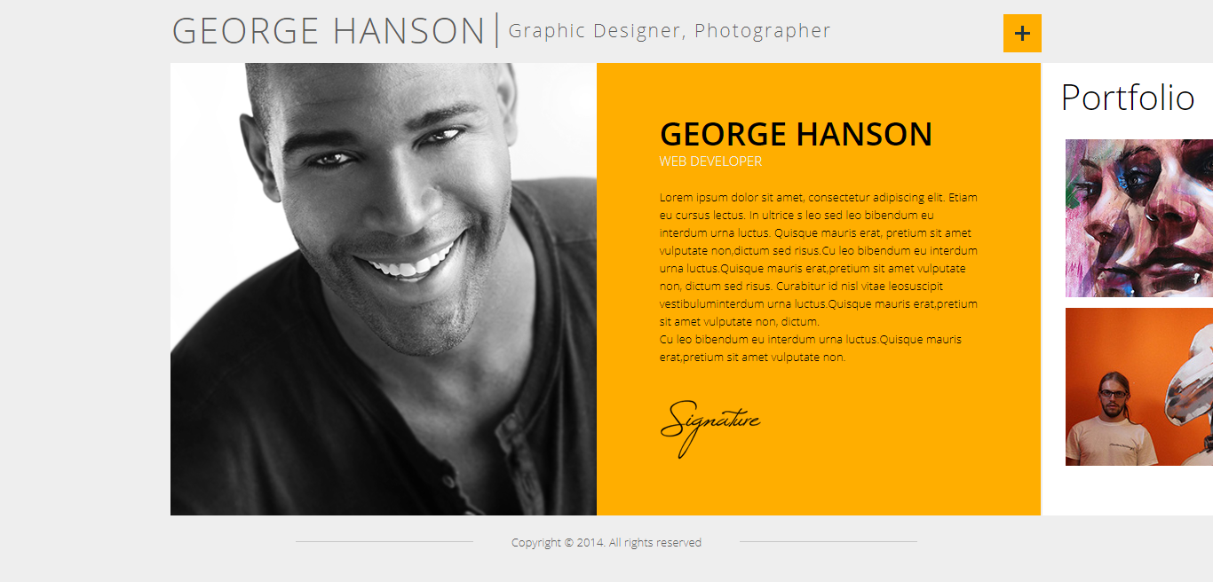 Profession est l'un des meilleurs thèmes WordPress pour CV en ligne