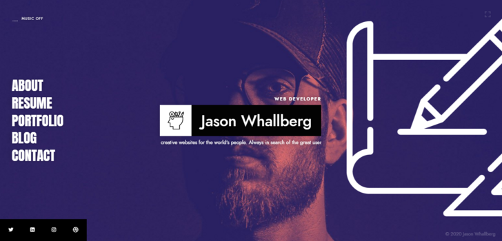 Ikonik est l'un des meilleurs thèmes WordPress pour CV en ligne