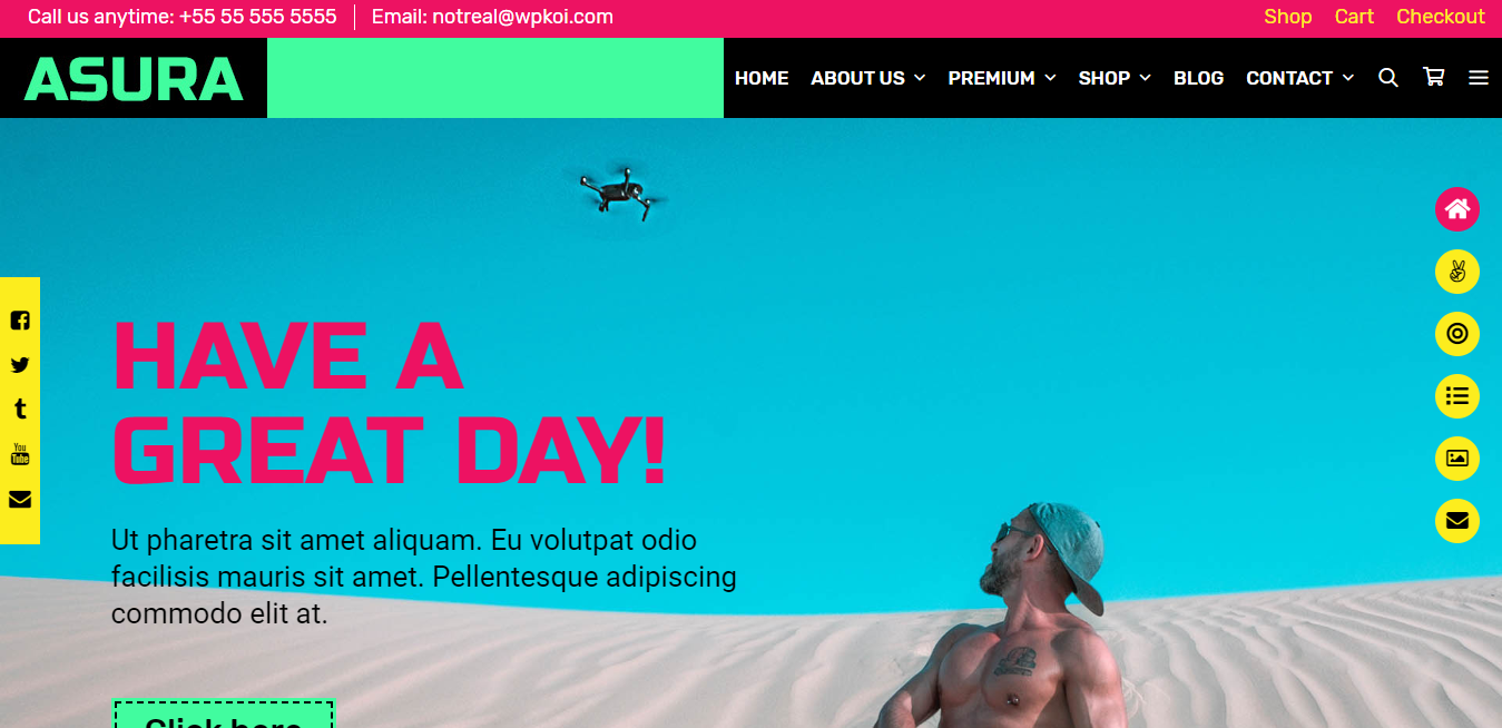 Asura هي واحدة من أفضل قوالب WordPress المجانية متعددة الأغراض تصميمًا