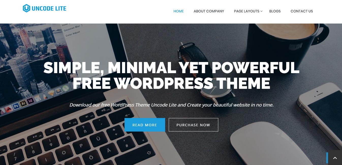 Uncode Lite هي واحدة من أفضل سمات WordPress متعددة الأغراض المجانية تصميمًا