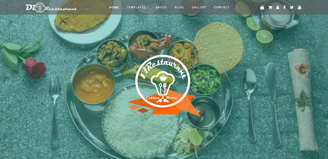 يعد مطعم Di أحد أفضل قوالب WordPress المجانية متعددة الأغراض تصميمًا