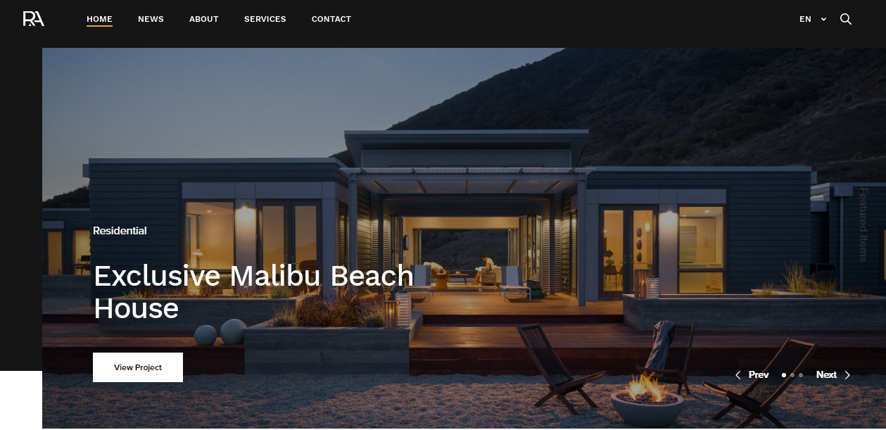 Tema Revolution oferă o pagină de pornire foarte organizatoare