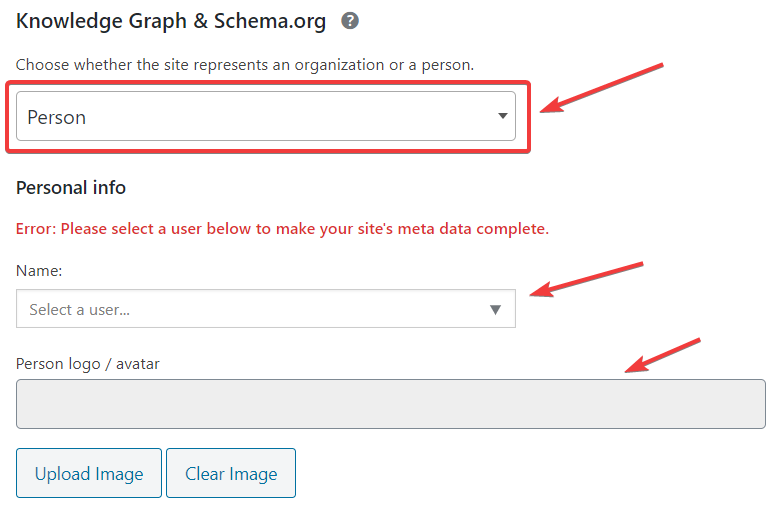 اختر حساب مستخدم على موقع الويب الخاص بك وأضف صورة رمزية في Yoast SEO