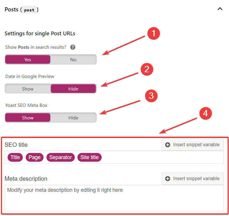 قم بإعداد أنواع المحتوى