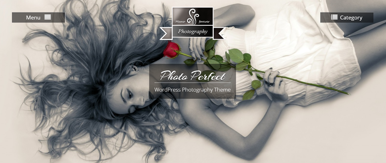 Photo Perfect został zaprojektowany wyłącznie jako motyw fotograficzny WordPress