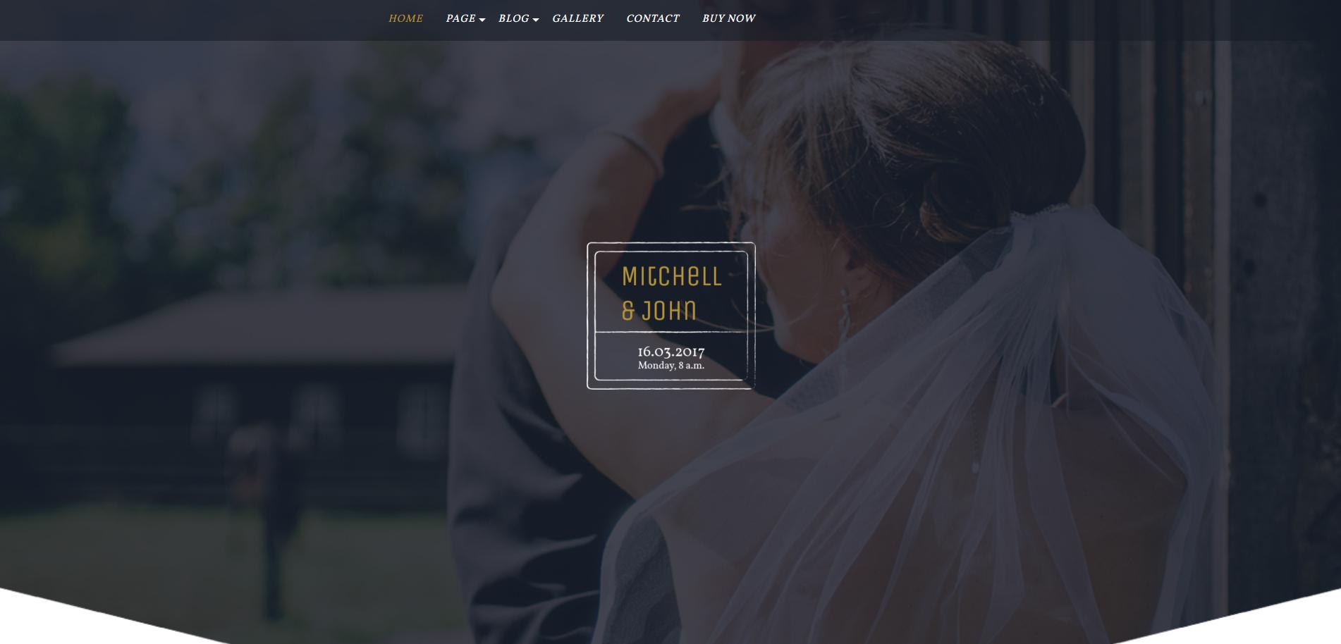 BB Wedding Bliss - бесплатная свадебная тема WordPress, которую можно использовать для разных целей.