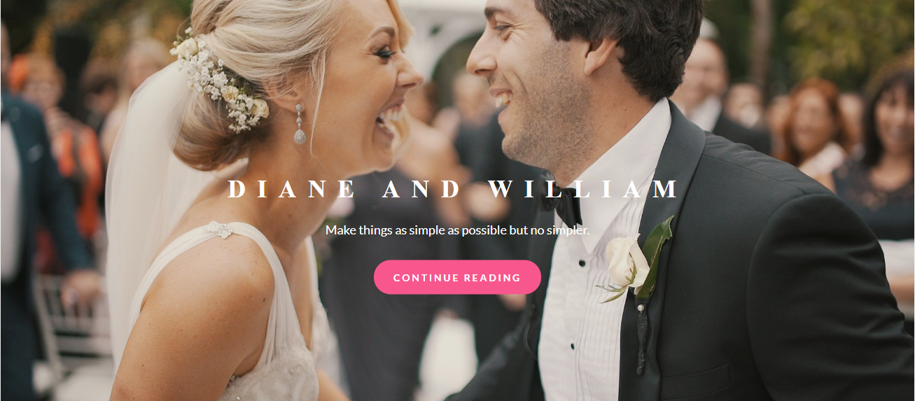 Catch Wedding - это привлекательная, минималистичная и современная тема WordPress.