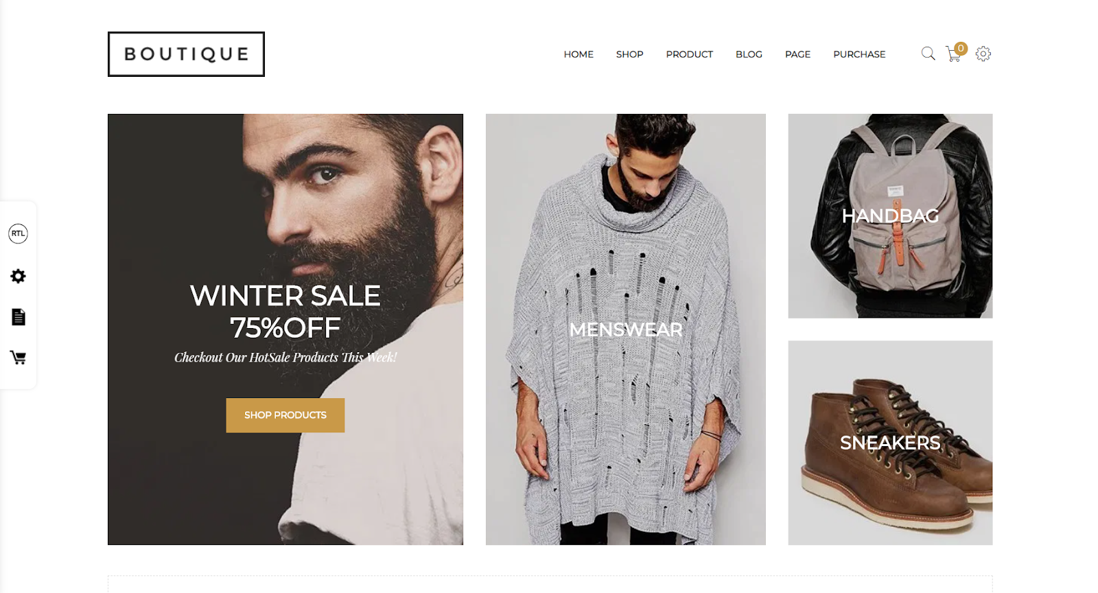 Ten motyw WordPress dla sklepu z modą z pewnością rozpieszcza Cię szerokim wyborem wstępnie zaprojektowanych wersji demonstracyjnych