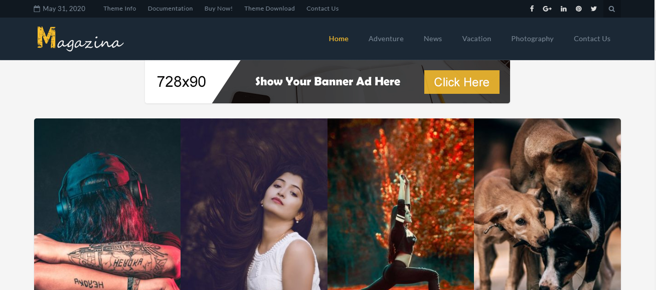 Descubrirás que Magazina se adapta a las revistas modernas.