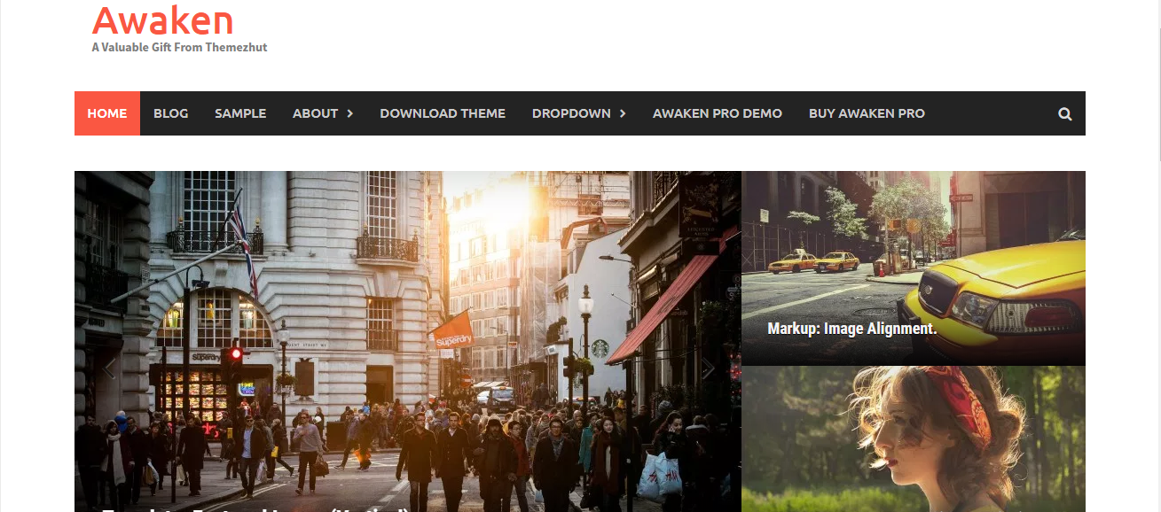 Awaken es un tema de WordPress elegante y gratuito que utiliza un diseño moderno para una excelente experiencia de usuario.