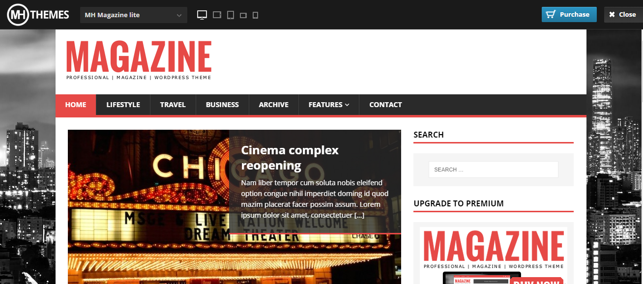 MH Magazine Lite es adecuado para muchos nichos de revistas. Tiene un diseño limpio y profesional.