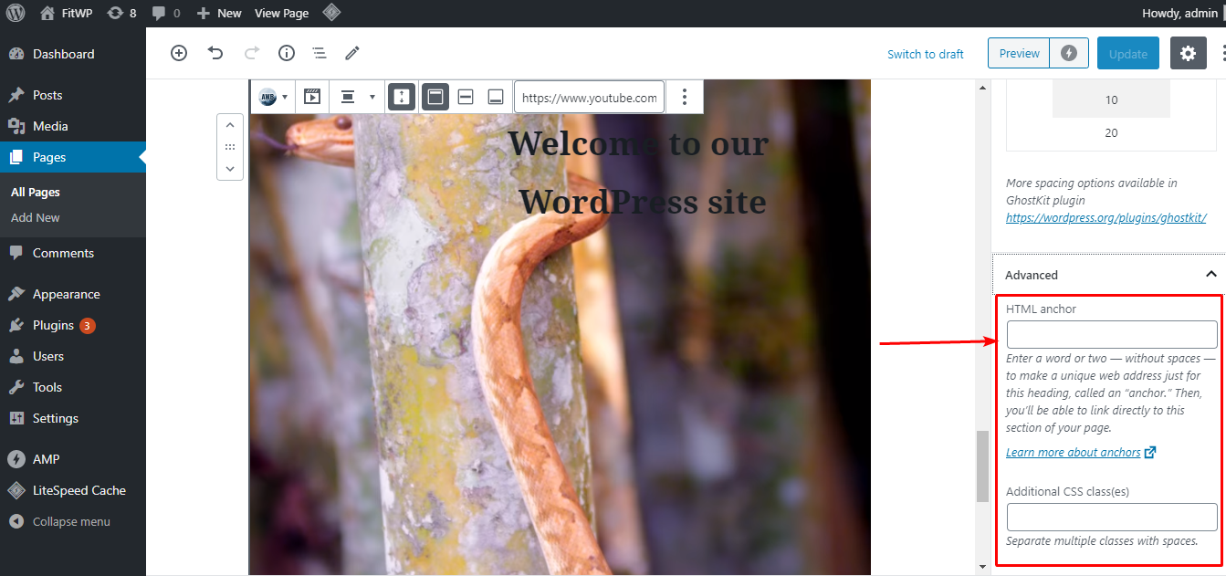 ビデオの背景にカスタムコードを追加する