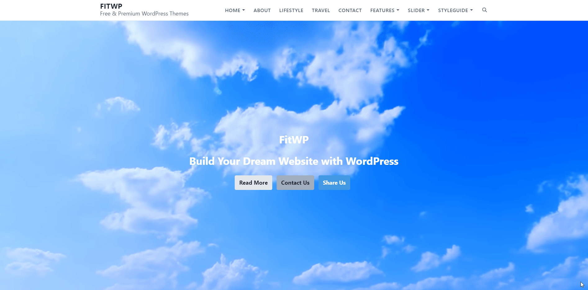 eStarテーマとAWBプラグインを使用して、ヘッダーカバーの魅力的なビデオ背景を作成しました。