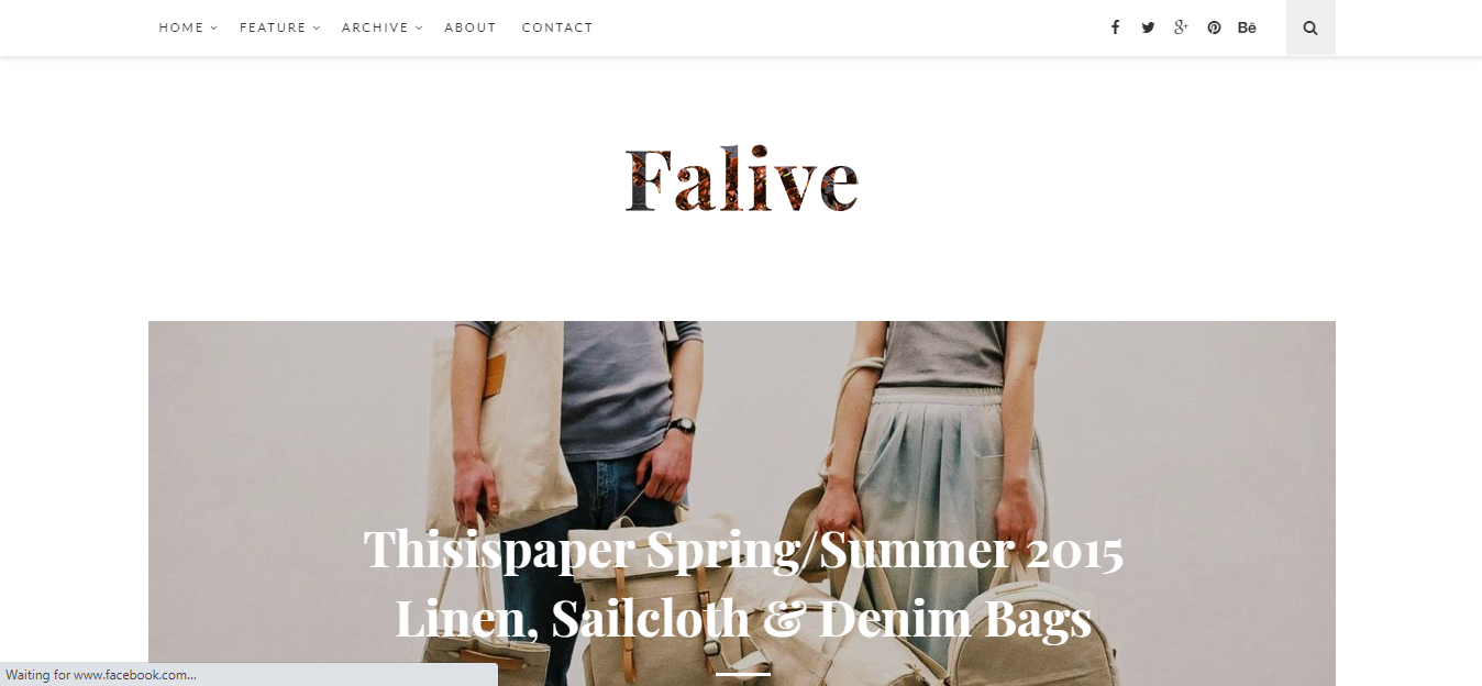 Falive ist ein typisch klassischer und klarer Stil, der für Blogs jeglicher Art verwendet wird, wie z. B. persönlich, Lifestyle, Reisen usw.