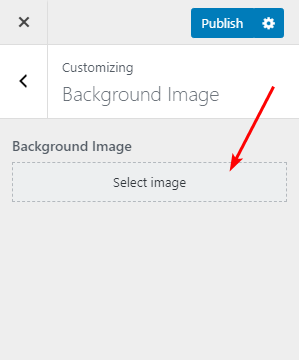 Выберите фоновое изображение из своей библиотеки или загрузите его.