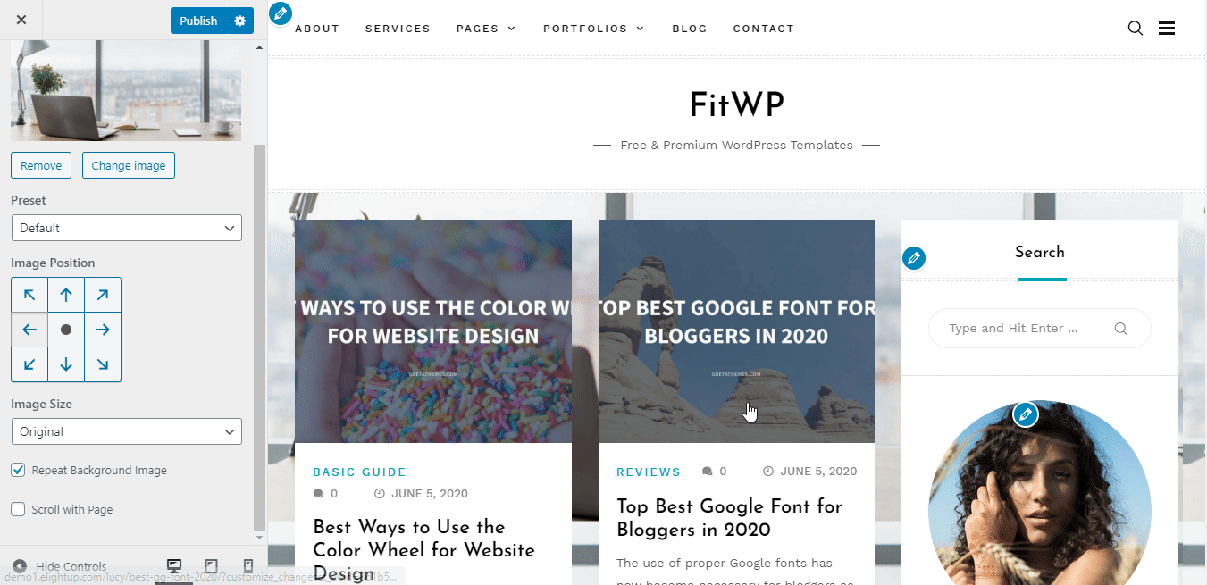 Если вы выберете Прокрутить со страницей, она будет перемещена вместе со страницей.