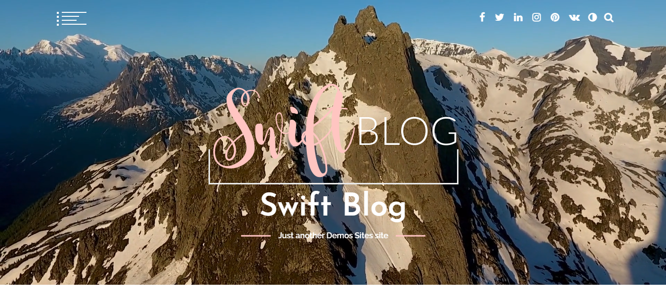 Swift Blog é um tema WordPress gratuito incrível com um design excelente para o seu blog de moda.