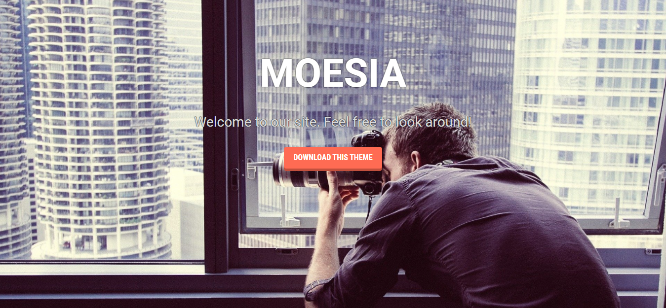 Moesia est un thème WordPress gratuit approprié pour créer un site Web d'entreprise sur Internet.