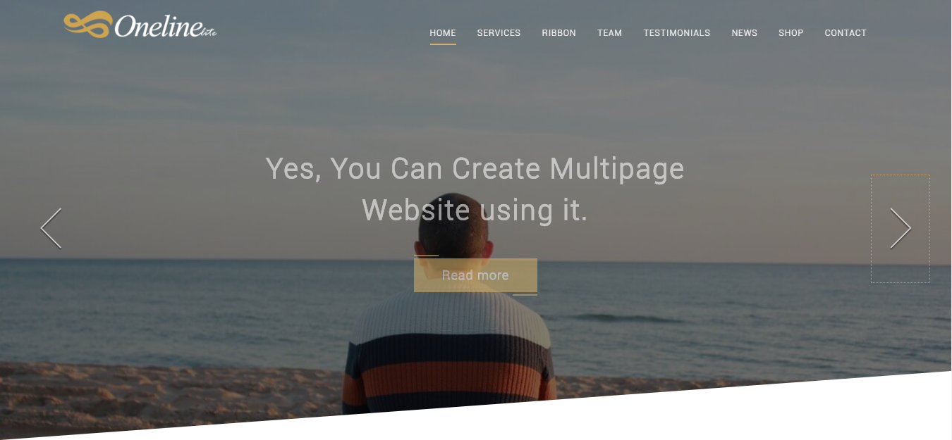 Oneline Lite est un thème de parallaxe réactif pour créer de beaux sites Web.