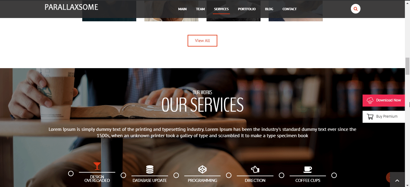 La parallaxe est un effet de défilement spécial qui vous permet de voir l'arrière-plan du site Web.