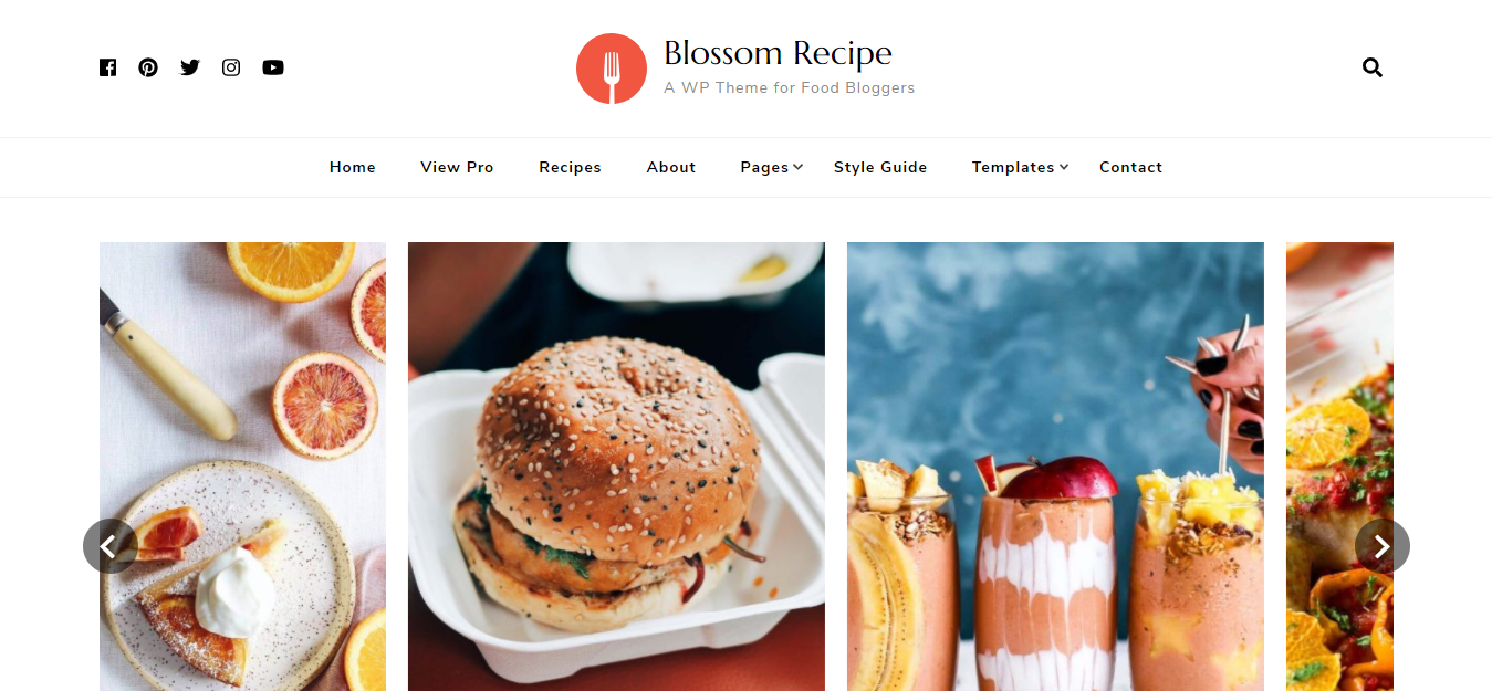 Blossom Recipe는 기능이 풍부한 무료 WordPress 테마입니다.