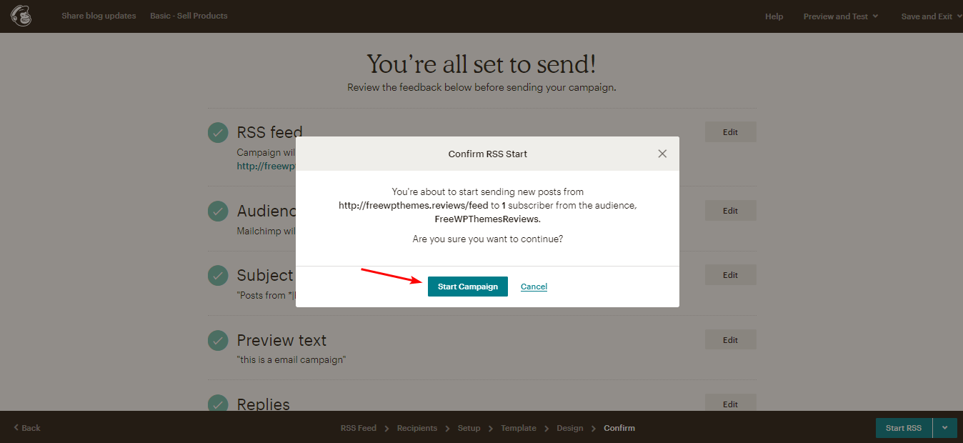 Начните отправлять сообщения блога WordPres по электронной почте.