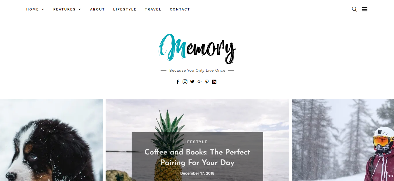 메모리는 블로거가 아름다운 내장 3열 레이아웃에서 아름다운 추억과 아이디어를 유지하는 데 도움이 되는 무료 WordPress 테마입니다.