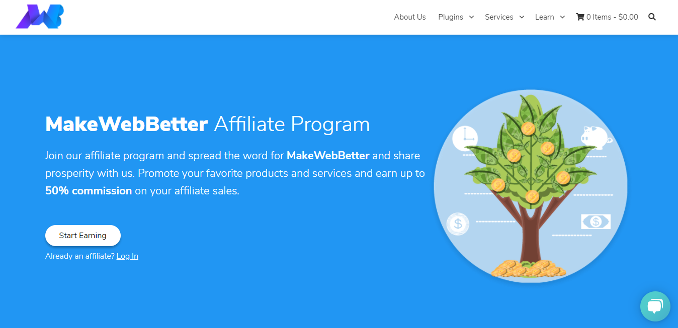 program afiliasi MakeWebBetter