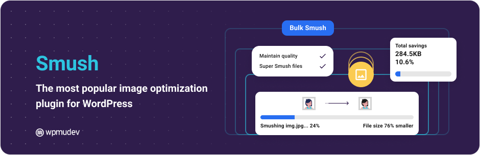 Smush - Images à chargement paresseux, optimisation et compression d'images