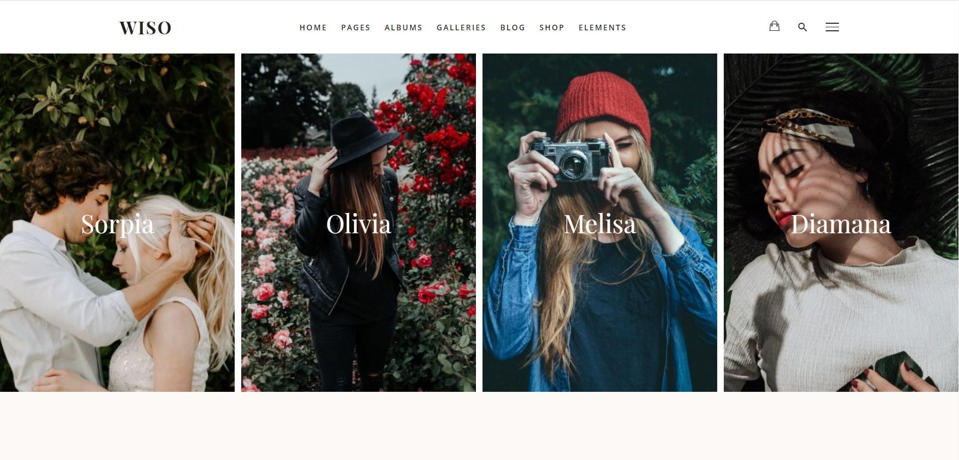 Wiso Photography este o temă WordPress de fotografie versatilă și creativă