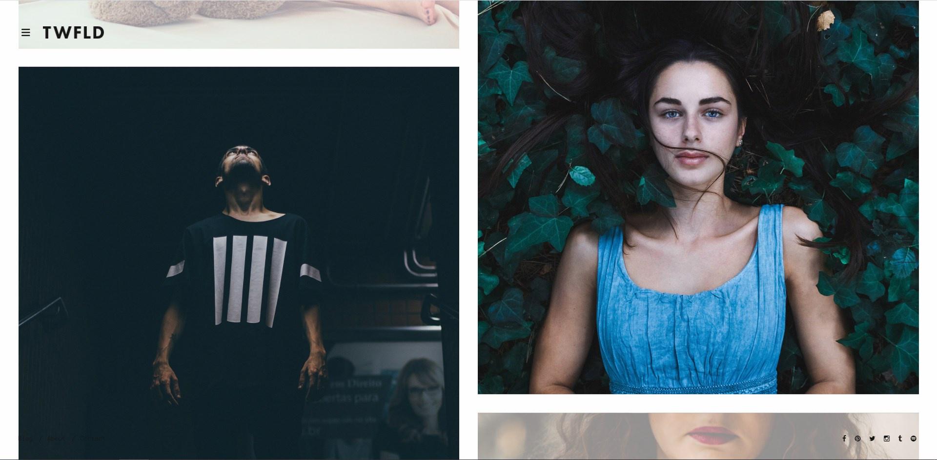 TwoFold este o temă WordPress de fotografie minimalistă elegantă și plină de viață