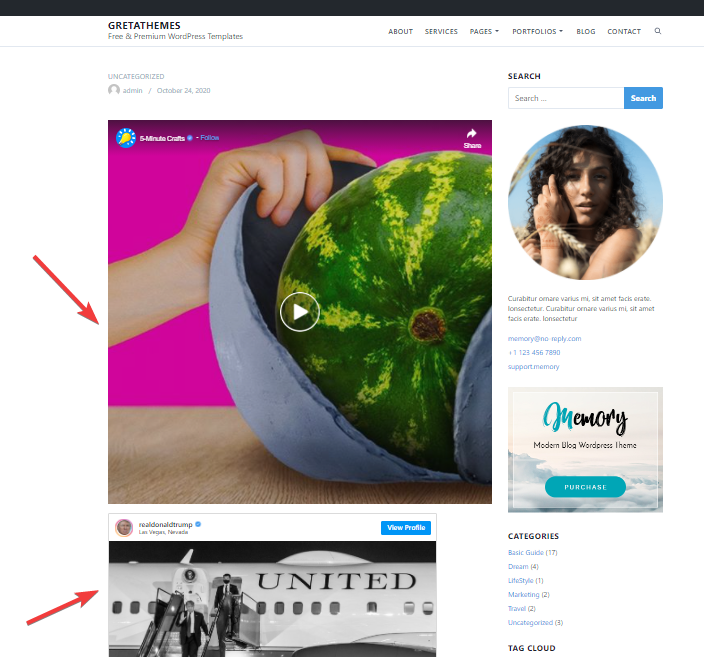 Los enlaces incrustados se corrigen mediante complementos